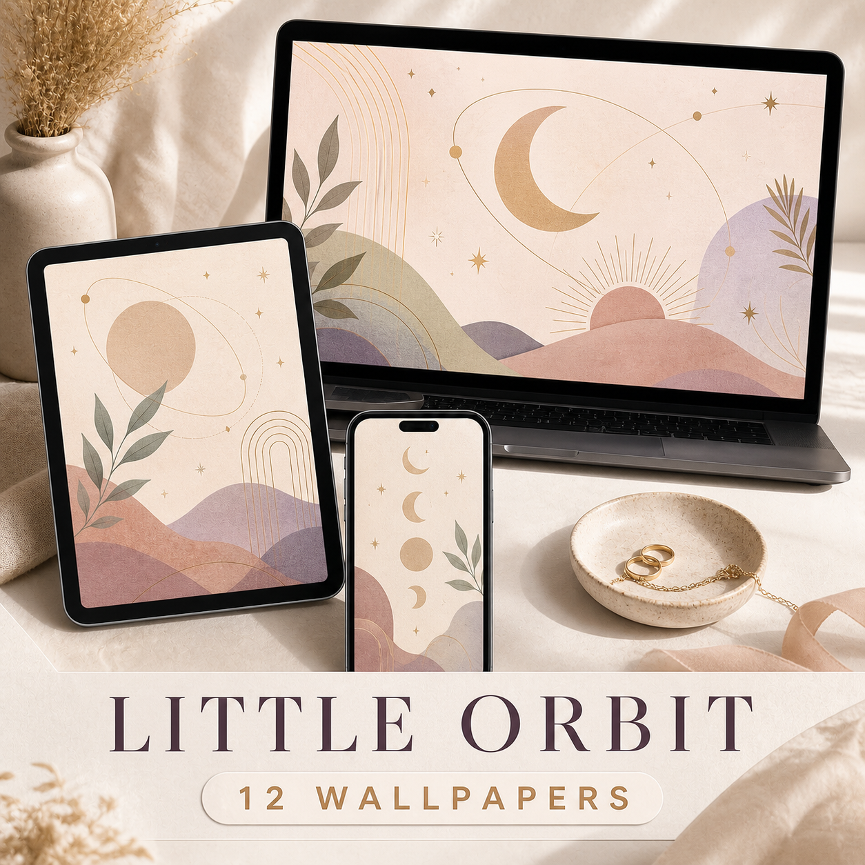 Little Orbit Celestial Wallpaper Pack